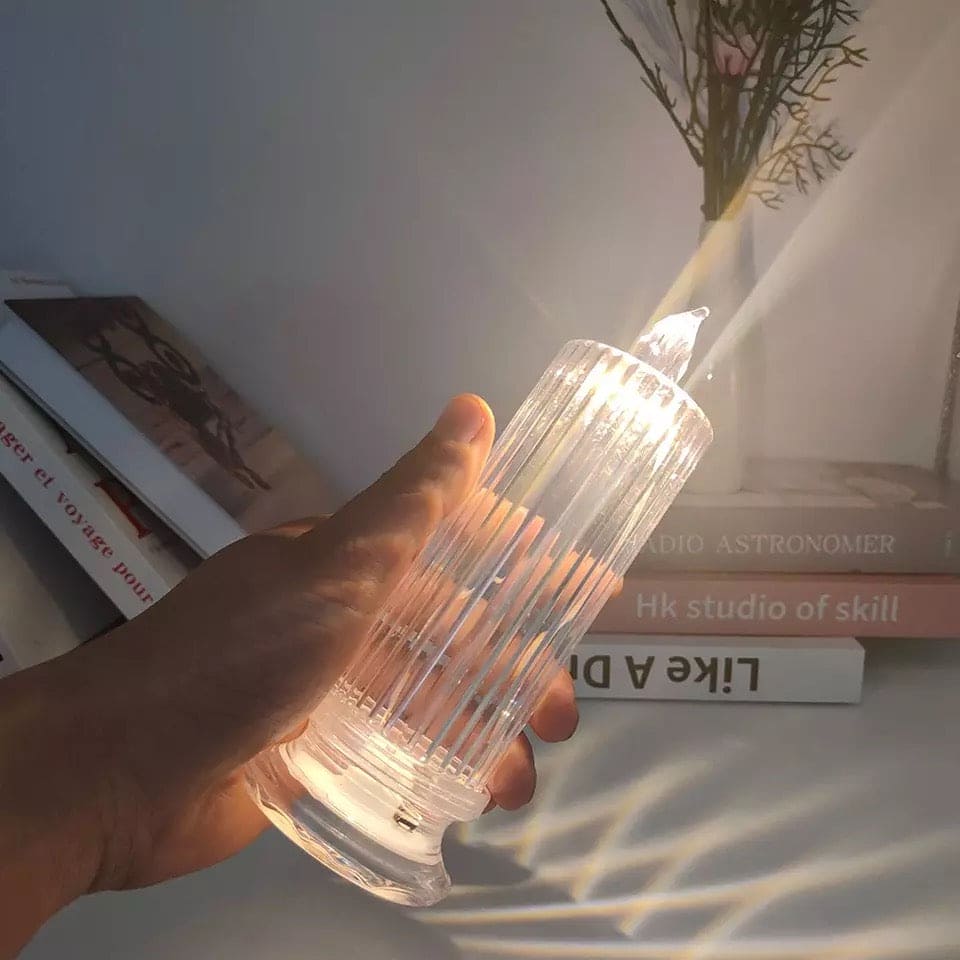 New LED Candle, Plastic Mini Candle Lamp, Flamless Night Light Candle, Decoration Ornament Wedding Romantic Candles Light, Decoration Tea Light, Electronic Candle Lamp