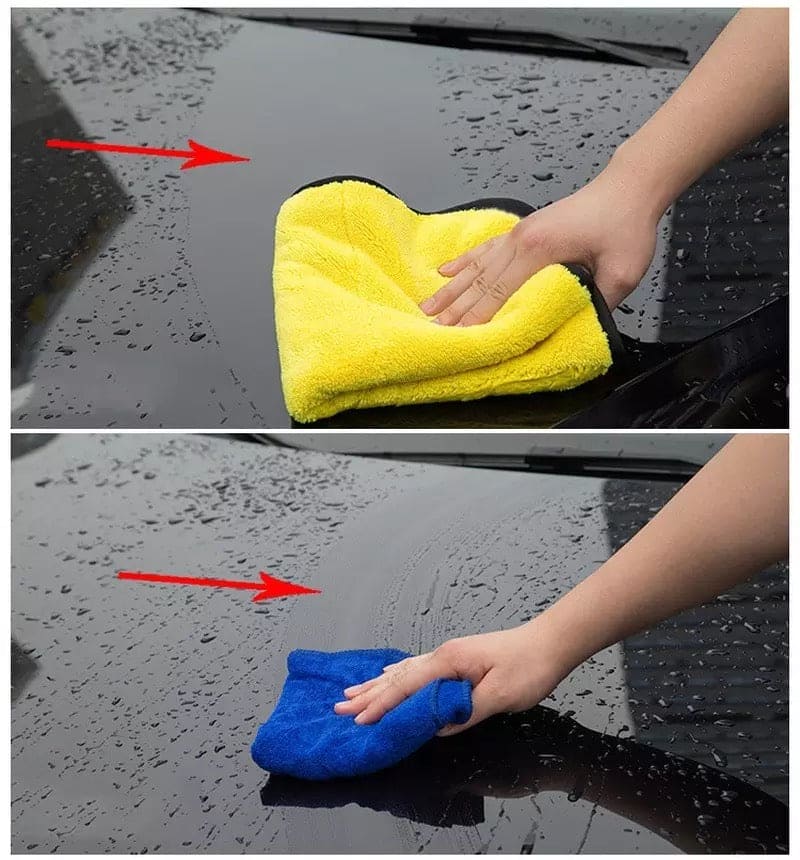 Set Of 3 Microfiber Car Cleaning Cloth, Car Care Cleaning Cloth Wash Towels, Microfiber Towel for Car Cleaning Wash,  Car Drying Cloth, Automobile Cleaning Towel,  Durable Microfiber Car Cleaning Accessory