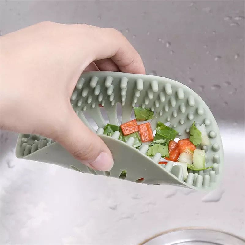 Silicone Sink Drain Stopper, Bathroom Silicone Drain Filter, Bathroom Drain Hair Catcher, Plug Sink Strainer, Sink Sewer Filter Floor Drain