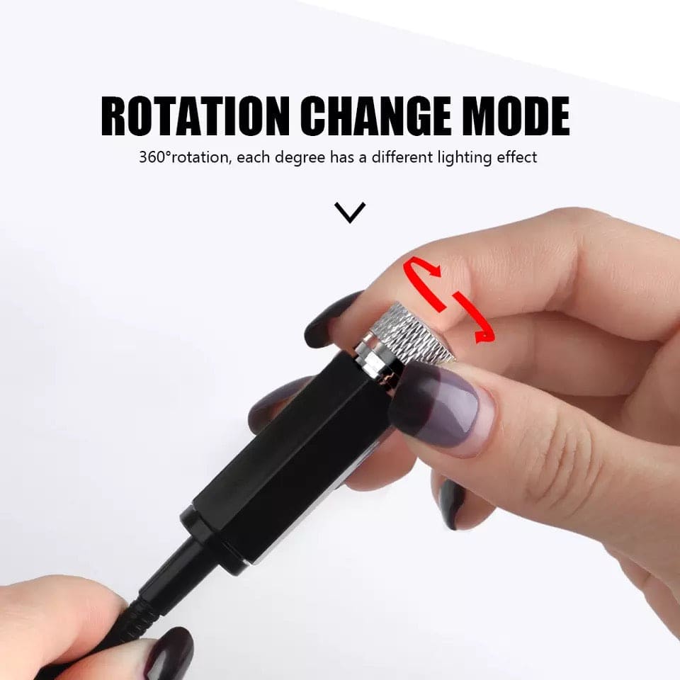Car Roof Projector, Starry Sky Ceiling Lights For Car, Roof Atmosphere Star Lamp Projector,  USB Room Night Light, Flexible Romantic Galaxy USB Night Lamp