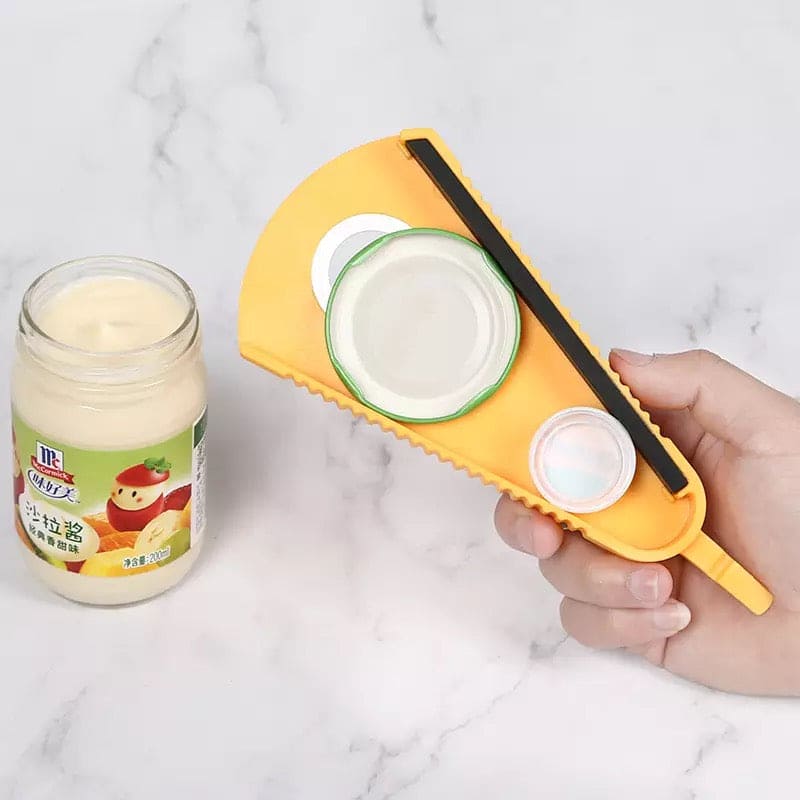 Creative Multifunctional Jar Opener, Bottle Cap Opener, Easy Twist Opening Tool, Cap Opening and Tightening Device, Rotating Multi-Purpose Lid Opener, Effortless Hand-Held Tin Can Bottle Opener