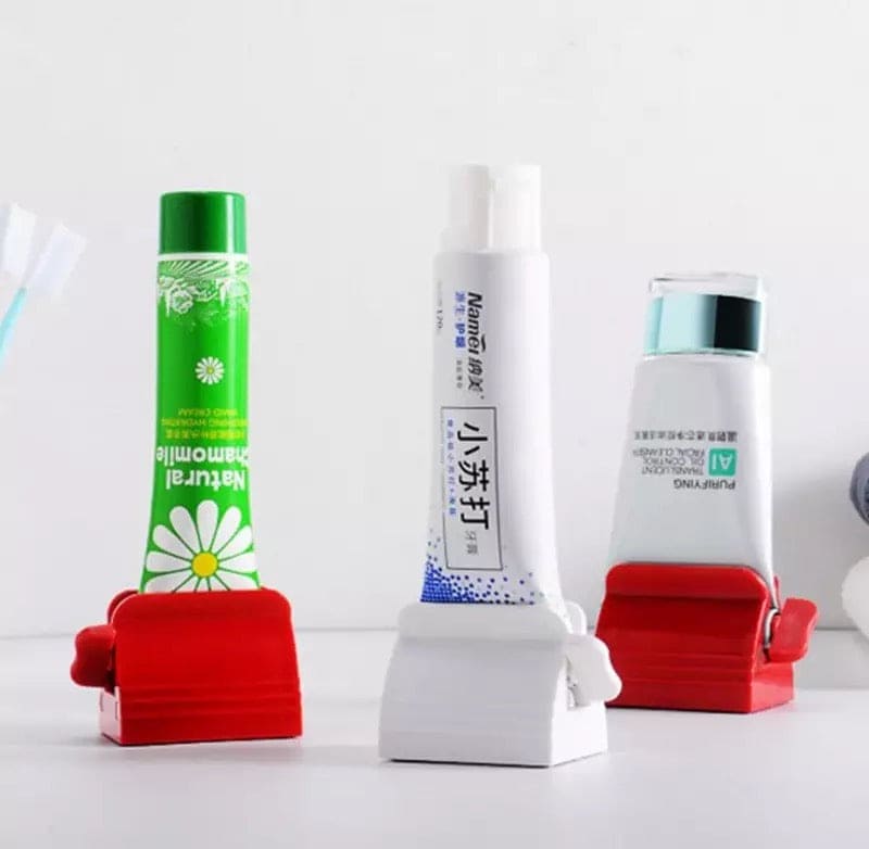 Toothpaste Tube Squeezer Roller, Multifunctional Tube Holder, Rotate Plastic Squeezer Roller, Manual Extruder Toothpaste Clip