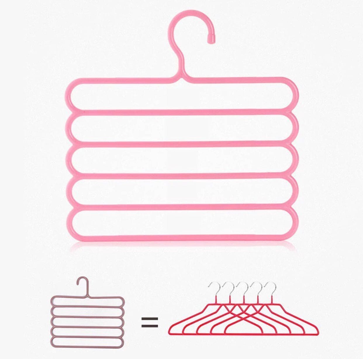 5 Layer Colorful Hanger, Multifunctional Clothes Hanger, Pants Hangers, Holders Trousers, Hanger Storage Rack, Clothes Hanger, Wardrobe Closet Organization, Clothing Hangers