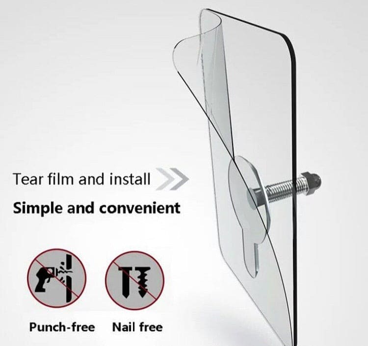 Set Of 3 Self-Adhesive Wall Screw Sticker Punch-Free Installation, Detachable Screw Wall Mount Sticker