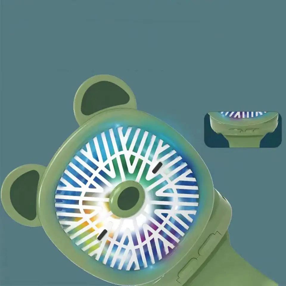 Mini Fan Cartoon Watch, Small USB Rechargeable Wrist Fan, Handheld Desktop Fan, Mini Hand Held Cooling Fan, Mini Cartoon Wristband Fan, Children Travel Air Cooler, Cute Design Fan For Kids