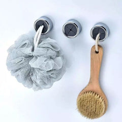 Self Adhesive Round Towel Holder, Wall Mounted Punch-Free Towel Storage Clip, Self Adhesive Kitchen Cloth Clip, Towel Plug Holder
