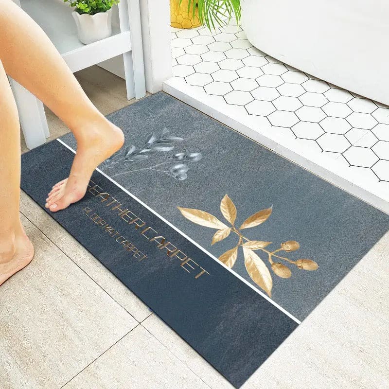 Nordic Floor Mat, Printed Floor Mats, Home Entrance Rugs Doormats, Household Anti-slip Floor Mat, Toilet And Bath Kitchen Floor Mats, Quick Drying Foot Mat, Washable Boho Floor Mats