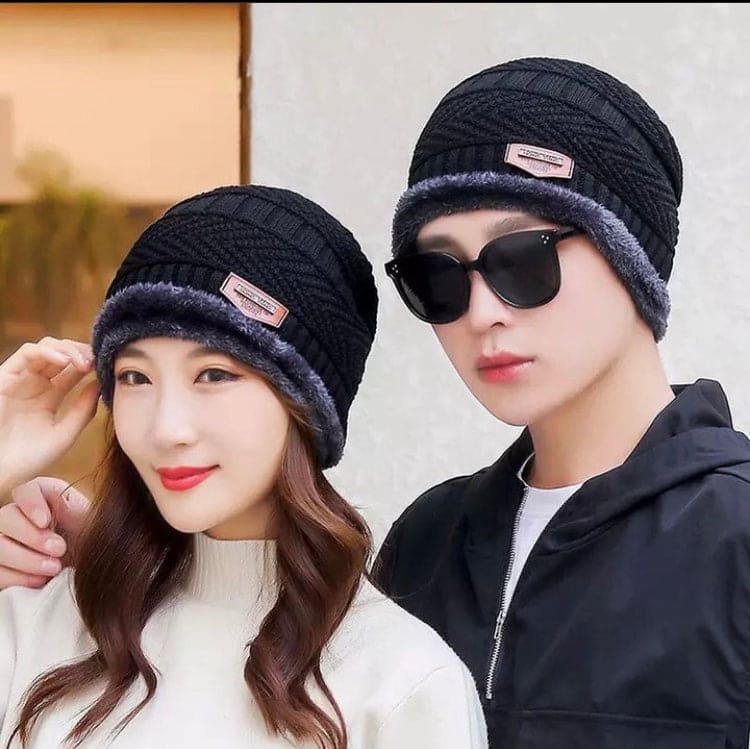 New Beanie Hat, Skin Cap & Scarf Set, New Coral Fleece Scarf, Men Wool Scarf Caps, Winter Beanies for Men