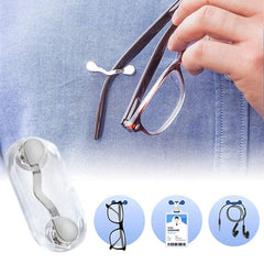 Magnetic Glass Holder, Multifunction Hang Eyeglass Holder, Portable Clothes Magnet Clip, Glasses Brooch Clips
