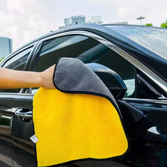 Set Of 3 Microfiber Car Cleaning Cloth, Car Care Cleaning Cloth Wash Towels, Microfiber Towel for Car Cleaning Wash,  Car Drying Cloth, Automobile Cleaning Towel,  Durable Microfiber Car Cleaning Accessory