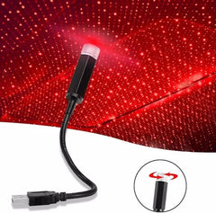 Car Roof Projector, Starry Sky Ceiling Lights For Car, Roof Atmosphere Star Lamp Projector,  USB Room Night Light, Flexible Romantic Galaxy USB Night Lamp