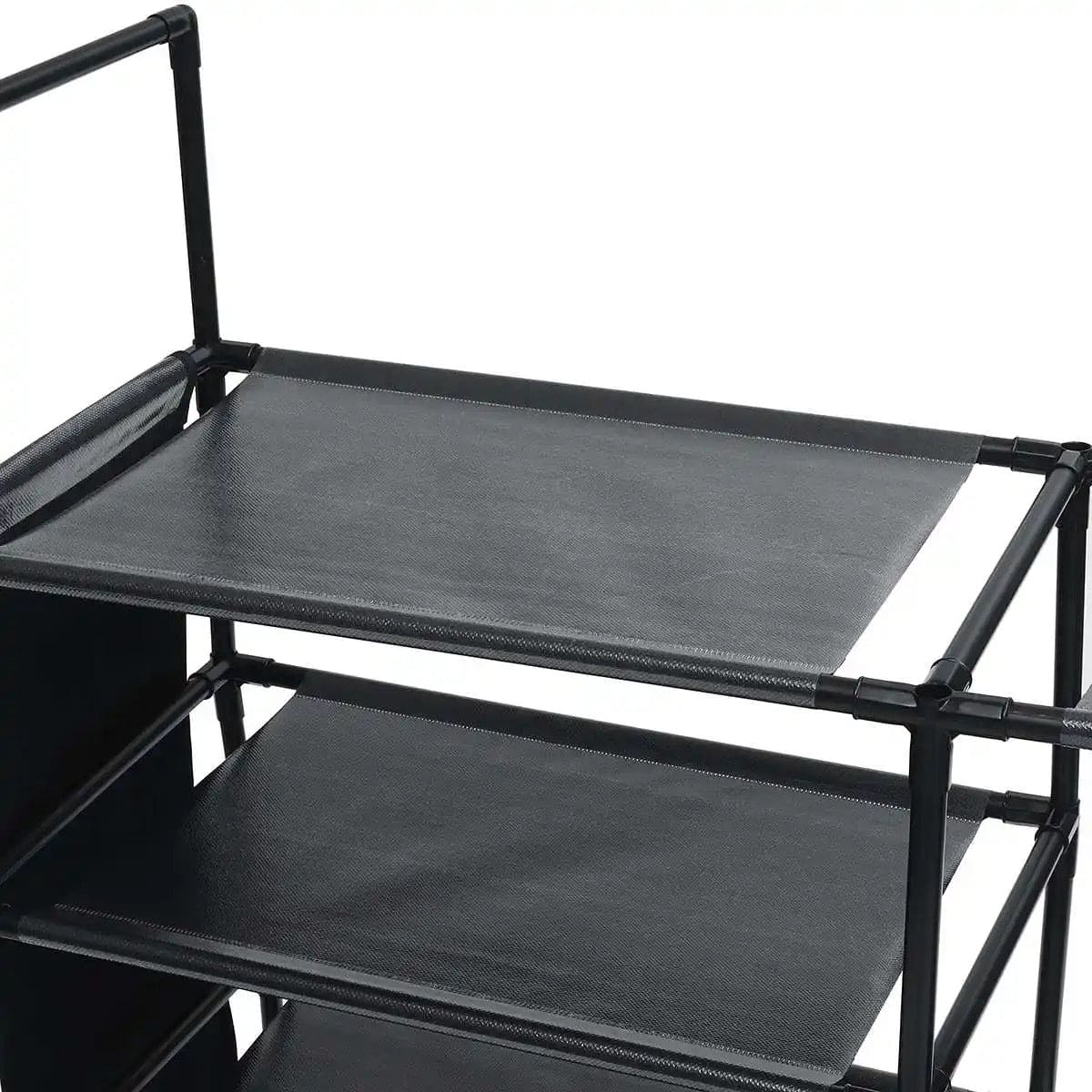Multifunctional Storage Organizer, Standing Shoe Tower Racks, Cupboard Space Saving Shoe Stand, 7 Tier Shoe Rack for Entryway, Metal Shoe Organizer for Entryway Closet, Stackable Shoe Boots Storage Cabinet With Hooks