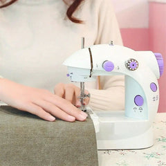 Mini Sewing Machine, Electric Portable Desktop Sewing Machine, Handheld Sewing Machine With Light Cutter, Night Light Sewing Machine, Universal Mini Portable Household Sewing Device