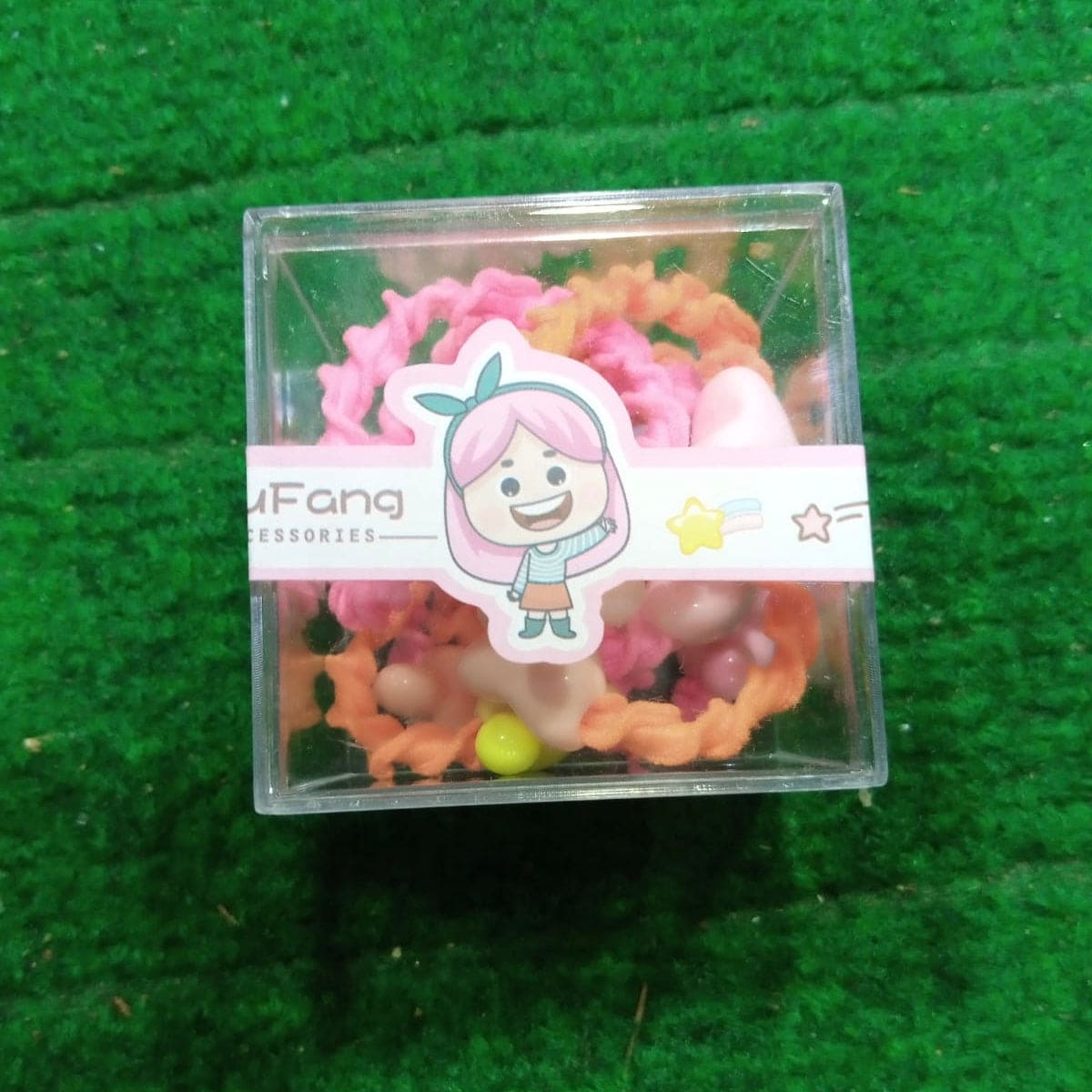 Pack Of 10 Hair Ponies, Multicolor Elastic Hair Tie, Charm Angel Girl Hair Pony, Cute Small Hair Ties For Girls, Elastic Hair Styling Accessories, Seamless Cotton Hair Ties