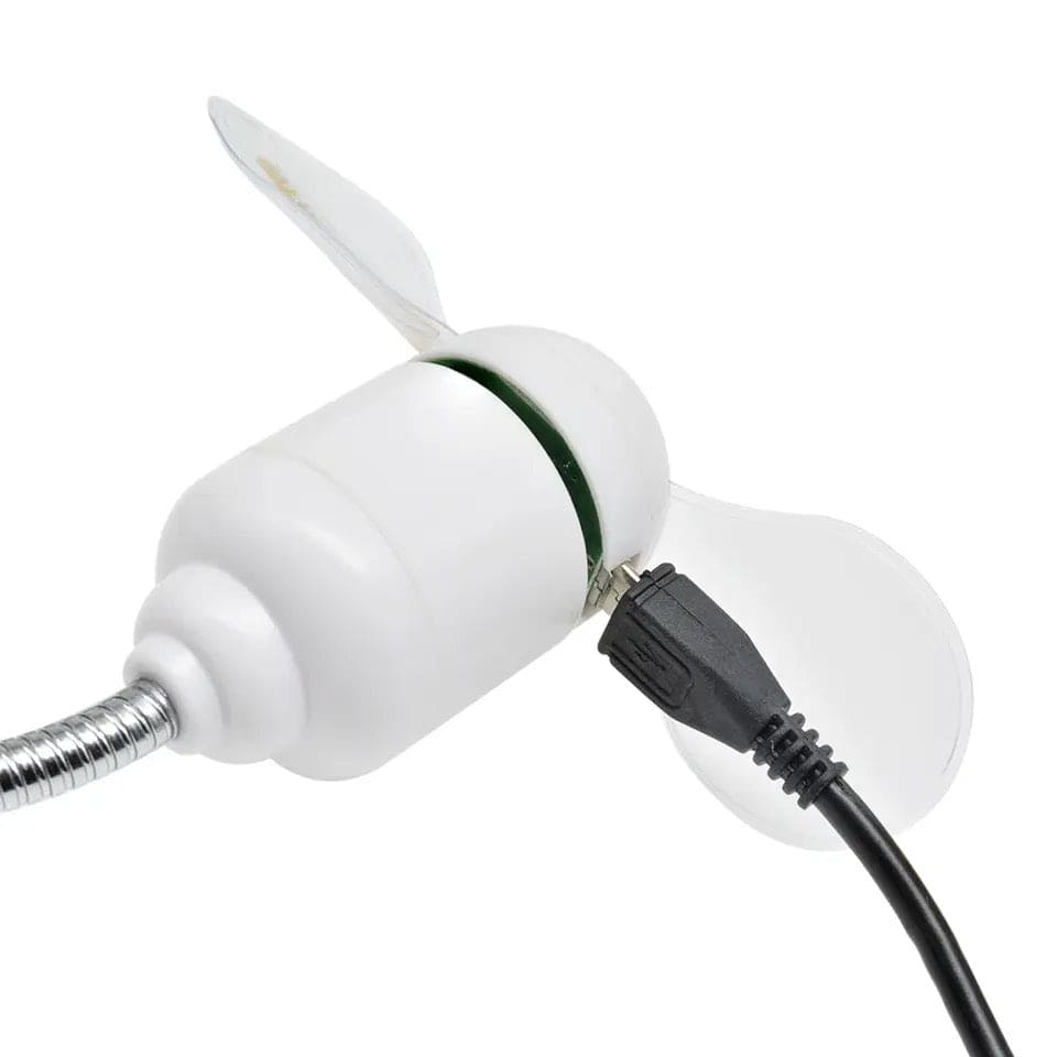 Portable Colorful USB Fan, Mini Flexible Cooling Fan, USB Colorful Light Emitting Fan, Hand Mini Power USB Fan, Reading Lamp Repellent Cooling Fan