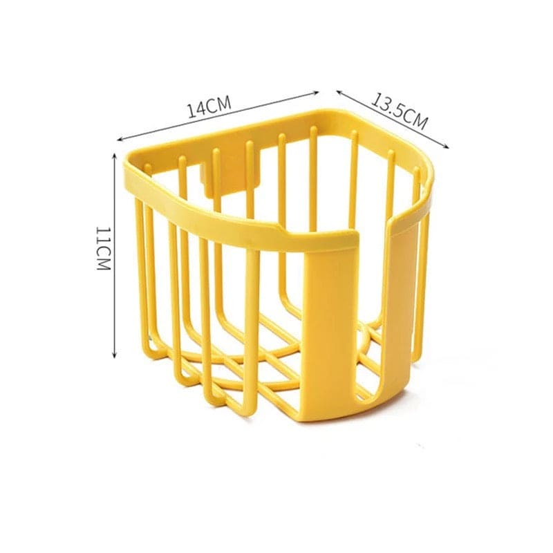 Toilet Paper Shelf, Punch-Free Toilet Paper Shelf, Bathroom Kitchen Tissue Box, Wall-Mounted Sticky Paper Storage Box, Toilet Roll Holder
