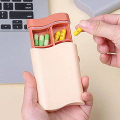 Portable 6 Grid Pill Box, Tablet Pill Box Dispenser, Medical Kit Organizer, Small Mini Pill Box, Seal Pill Storage Organizer, Outdoor Travel Pill Dust-proof Protect Container
