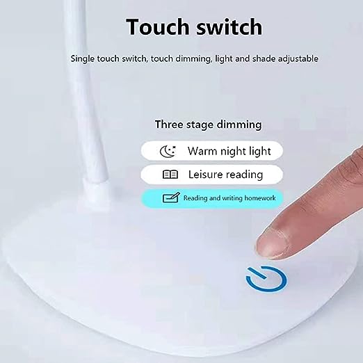 Bright Table Lamp, Foldable Portable LED Desk Lamp, Rechargeable Battery LED Stand Desk Lamp, Table Top Lanterns For Student Study, Reading Book Lights, LED Flexible Eye Protection Lights Table Lamp