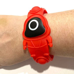 Squid Game Pop Bracelet, Stress Relief Fidget Bracelets, Kids Push It Pop Fidget Wristbands, Bubble Poppers Fidget Toy, Anti Stress Pop Up Wrist Band, Silicon Antistatic Wrist Band