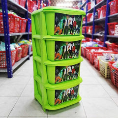 4 In 1 Fantasy Storage Cabinet, Plastic Kids Drawer, Multipurpose Smart Drawer