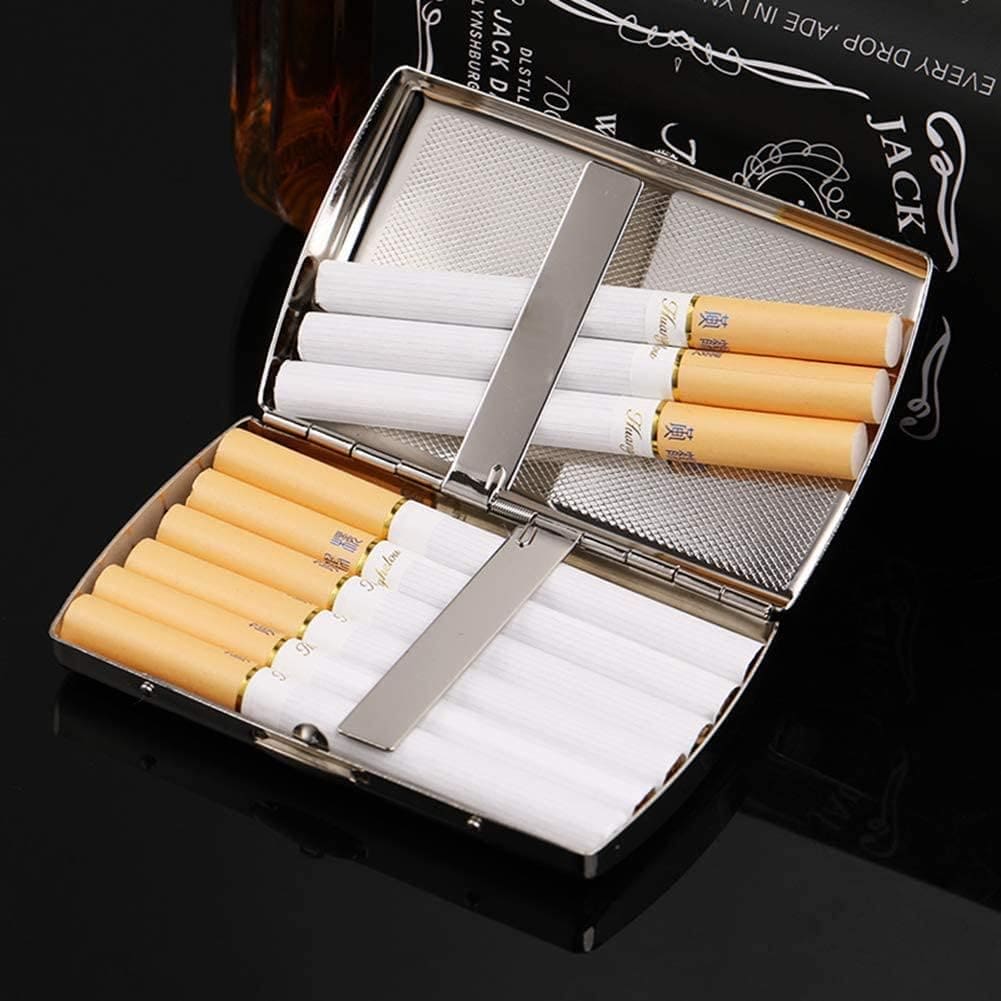 Vintage Printed Cigarette Case, 12 Cigarette Storage Box, Retro Flip Cigarette Dispenser, Ultrathin Portable Men's Cigarette Box, Portable Sealed Waterproof Smoking Case, Portable Cigarette Box, Sleeve Pocket Tobacco Pack Cover