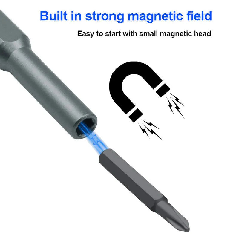 24 In 1 Screwdriver Set, Manual Precision Magnetic Screw Driver Bits, Smart Dismountable Driver DIY Kit, Portable Magnetic Repair Bits, Mini Pocket Screwdriver Set With Case