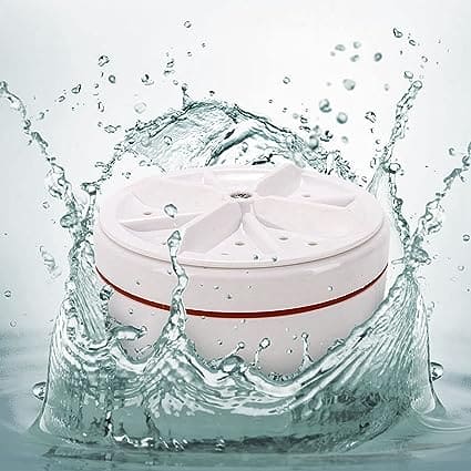 2 in 1 Ultrasonic Turbo Washing Machine, Portable Travel Washer, Air Bubble And Rotating Mini Ultrasonic Washing Machine,  Portable Removes Dirt Washer, USB Cable Machine for Travel