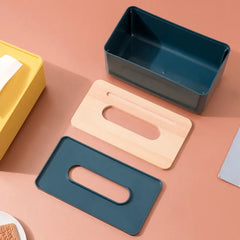 Tissue Box With Mobile Stand, Home Kitchen Paper Holder, Napkin Storage Box, Table Napkins Holder, Napkins Dispenser Container, Desktop Paper Organizer