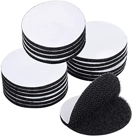 Set Of 4 Hook And Loop Dot Tape, Carpet Anti Slip Mat Sticker, Heavy Duty Rug Carpet Gripper Pad, Double Sided Sticky Back, Sticky Back Hook Loop Dots, Double Sided Sticky Coin Tape, Anti Curling Carpet Tape,  Home Bathroom Sticking Tape